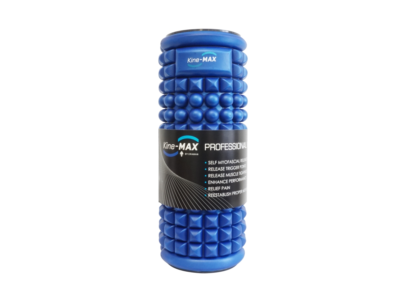 Kine-MAX Professional Massage Foam Roller - masážní válec - modrý