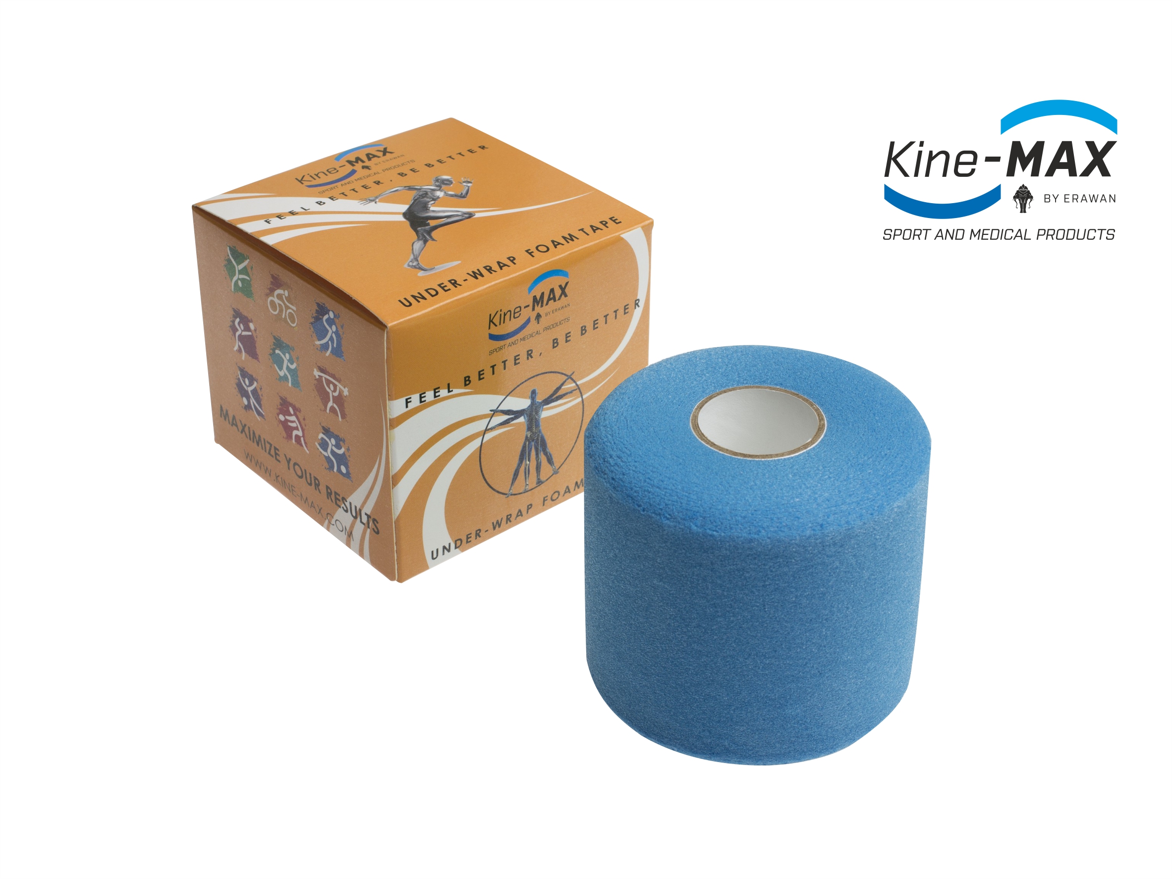 Kine-MAX Under Wrap Foam Tape - Podtejpovací páska 7cm x 27m - Modrá
