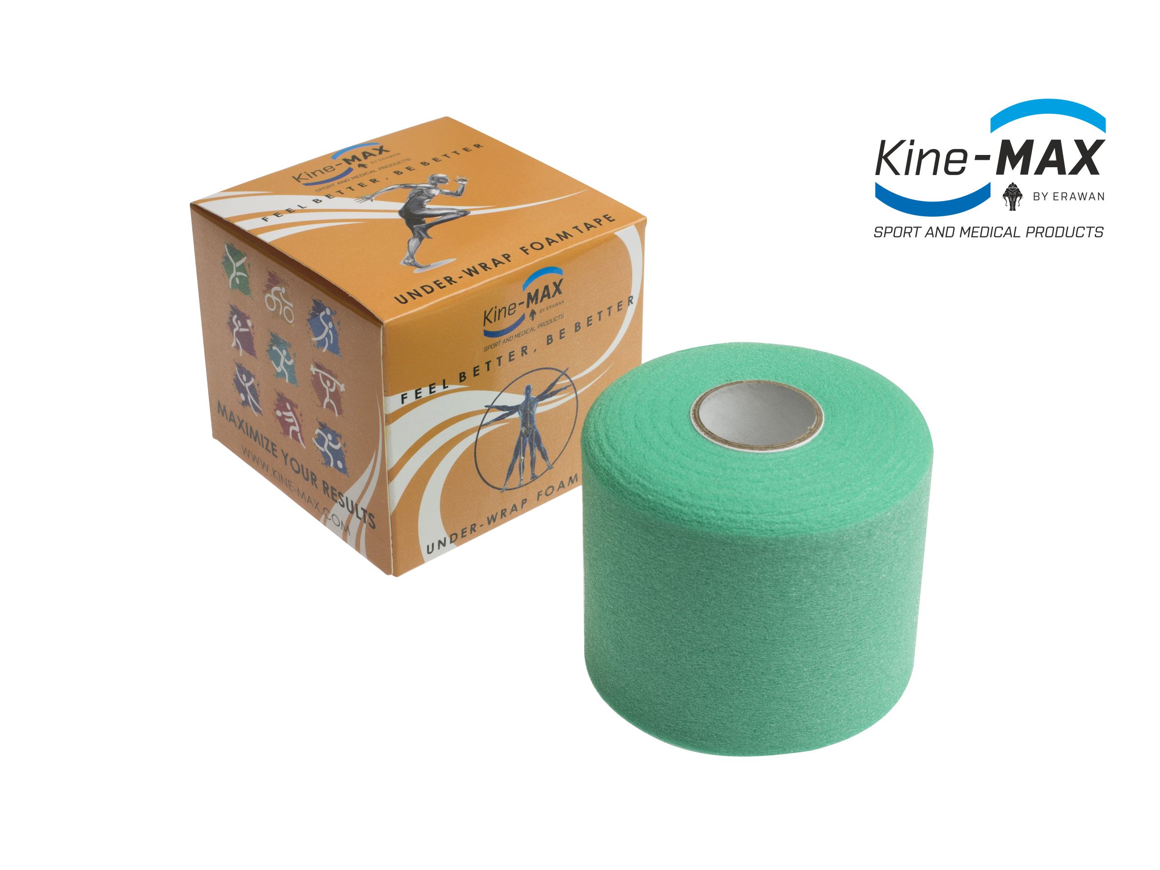 Kine-MAX Under Wrap Foam Tape - Podtejpovací páska 7cm x 27m - Zelená