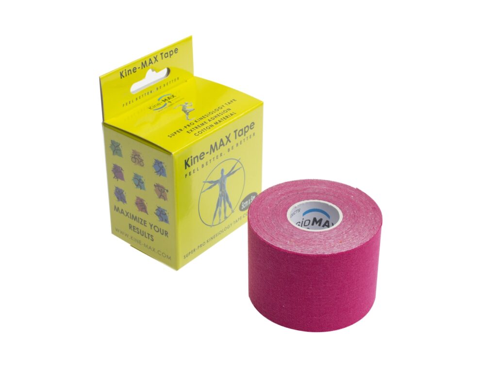 Kine-MAX Tape Super-Pro Cotton - Kinesiologický tejp - Růžový