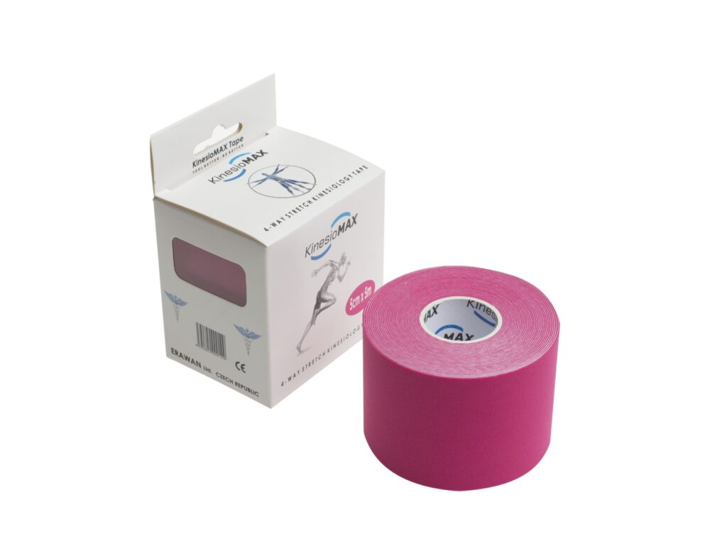 Kine-MAX 4Way Stretch Tape - Dynamický tejp - růžový