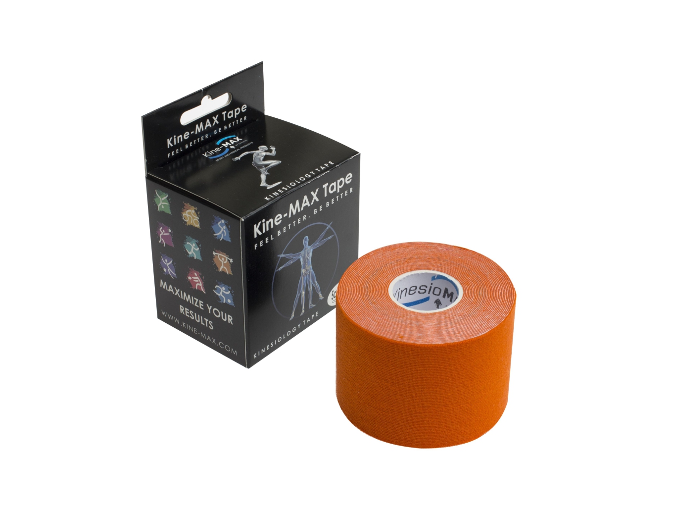 Kine-MAX Tape Classic - Kinesiologický tejp - Oranžový