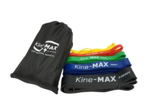 Kine-MAX Professional Super Loop Resistance Band KIT  - Set Posilovacích  Gum -  ( 5ks - extra lehká až extra těžká )