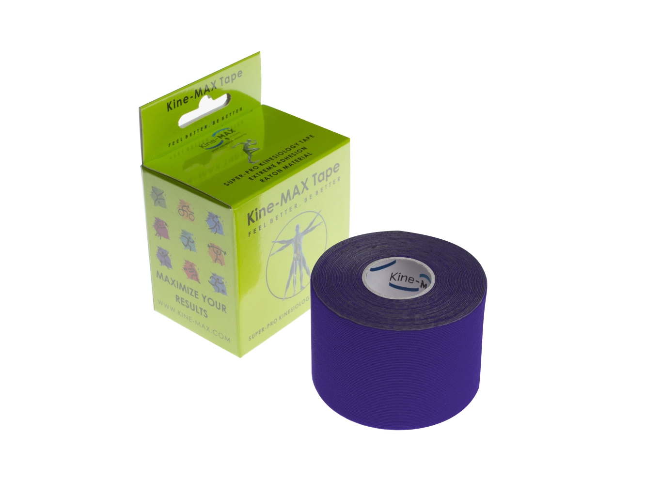 Kine-MAX Tape Super-Pro Rayon - Kinesiologický tejp - Fialový