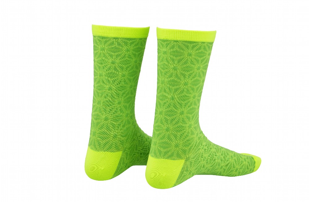Socks - Asanoha - Neon Yellow & Neon Green s/m