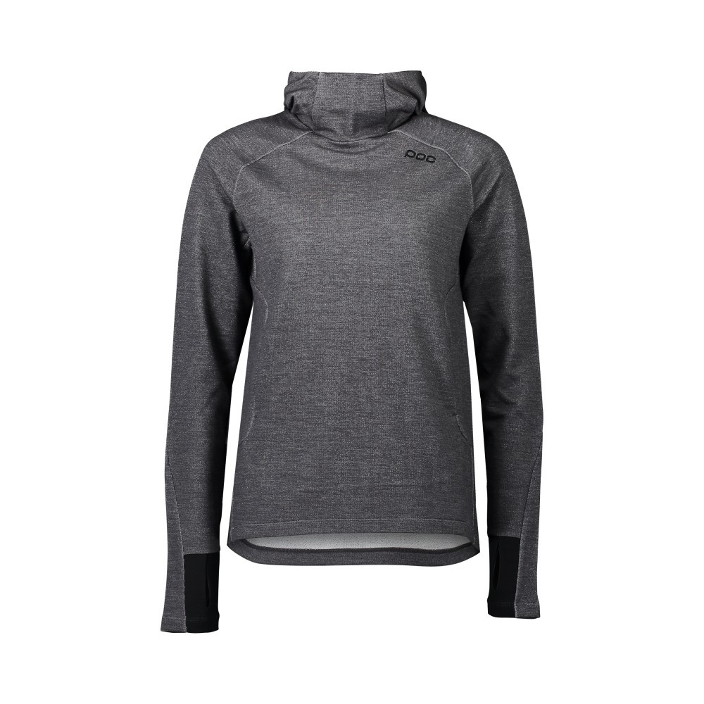 W's Merino Hood Sylvanite Grey Melange SML
