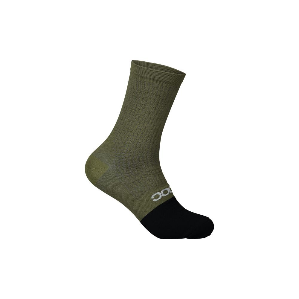 Flair Sock Mid Epidote Green/Uranium Black LRG