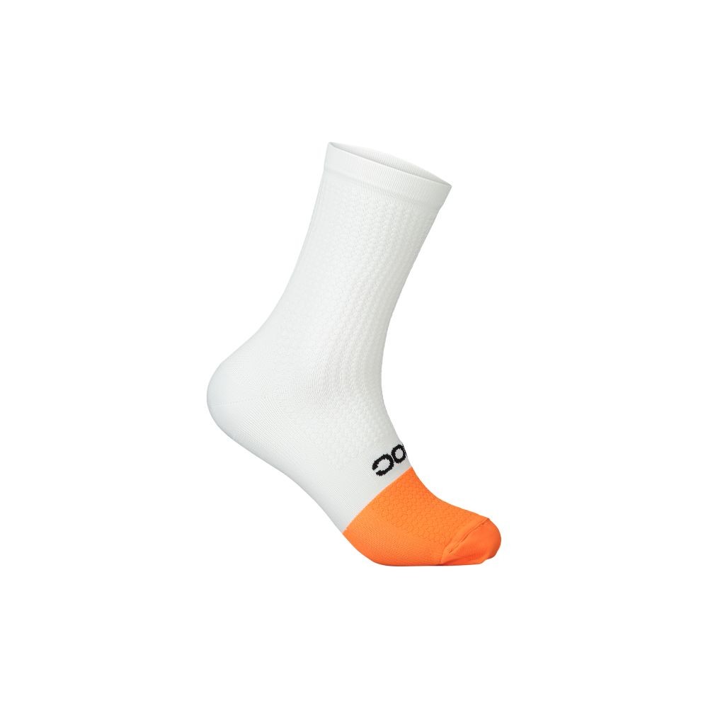 Flair Sock Mid Hydrogen White/Zink Orange LRG