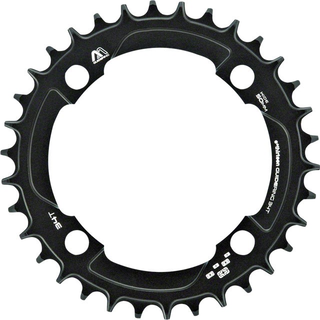 Guidering | 104mm BCD | 32T | Std. Chainline | Black | 10/11/12spd Compatible