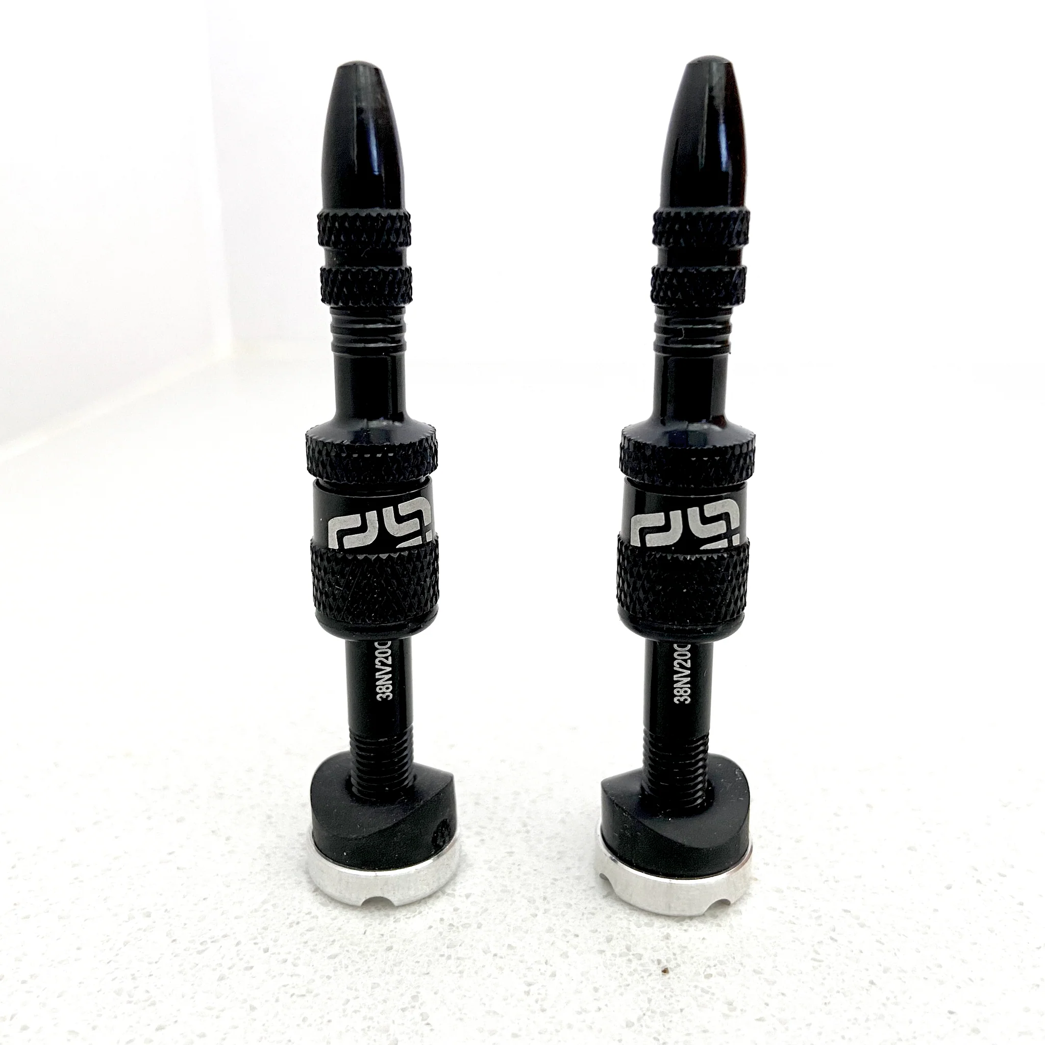 Bezdušové ventilky – Quick Fill Tire Plasma Valves | 16-24mm RimDepth | 2 kusy | Black