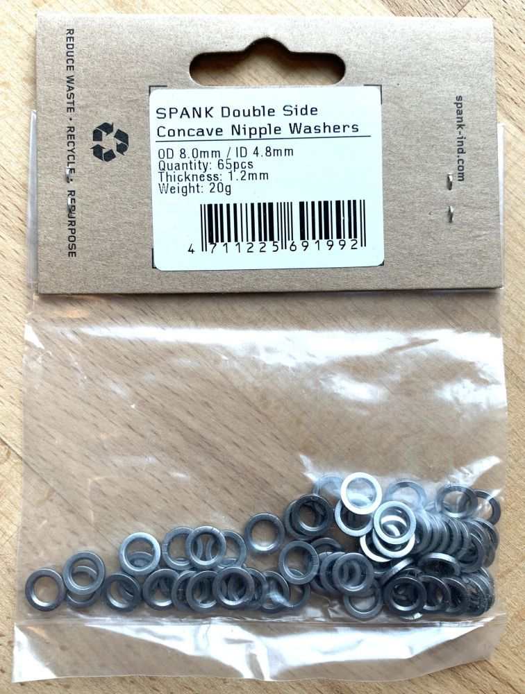 SPANK Double side concave nipple washers x 65pcs
