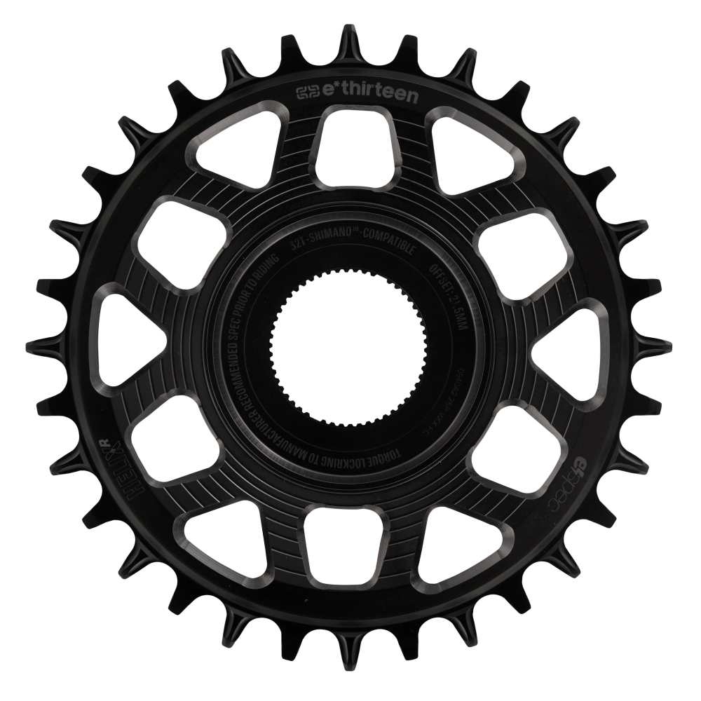 Helix Race e*spec | Chainring | 34T | Shimano EP8 Direct Mount | 21mm Offset | Shimano/SRAM 11/12s Chain Compatible | Black